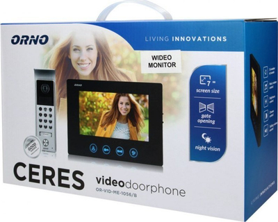 Monitor video interfonik Orno CERES, LCD 7", pa receptor, i zi