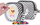 Portofol PIXIE CREW Universal Case MIA ERNO BL, silikon neopren, me piksel, bardh e zi