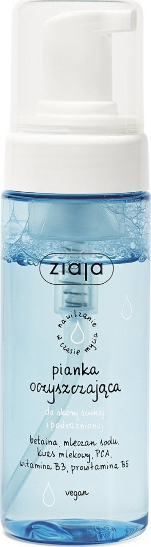 Shkumë pastruese fytyre Ziaja De-makija, për lëkurë të thatë dhe të irrituar, 150ml