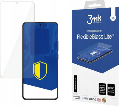 Xham mbrojtës hibrid 3mk FlexibleGlass për Xiaomi Redmi Note 13 Pro 5G, 0.3mm, i tejdukshëm