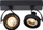 Plafonierë Lucide Dime Dorian, LED, 2 llamba, e zezë