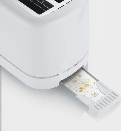 Toaster Severin AT 4324, funksion shkrirjeje, 2 feta, i bardhë
