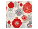 Lecka letre për zbukurim Krishtlindjesh Christmas TL627000, 33x33cm, 20 copë, me shumë ngjyra