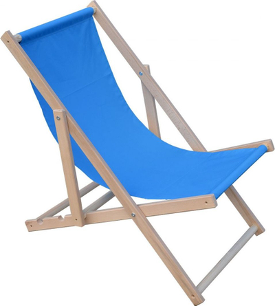 Karrige plazhi palosëse Royokamp, dru ahu, 3 nivele, blu