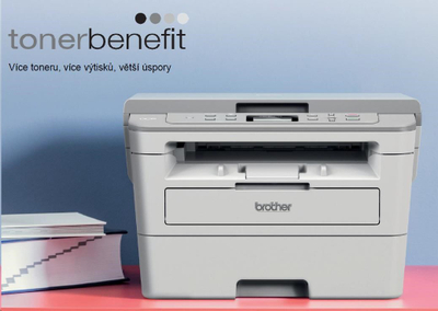 Printer lazer multifunksional Brother DCP-B7500D, A4, 34 faqe/min, USB, gri
