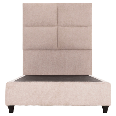 Krevet njësh MILO HM652.32, 90x200cm, material TEDDY, bezhë