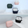 Mbrojtëse Hurtel Case D për AirPods 3, silikoni, me unazë, e zezë