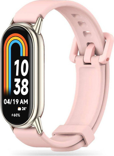 Rrip dore Xiaomi Tech-Protect IconBand Pro, për Smart Band 8 8 NFC, TPU, rozë