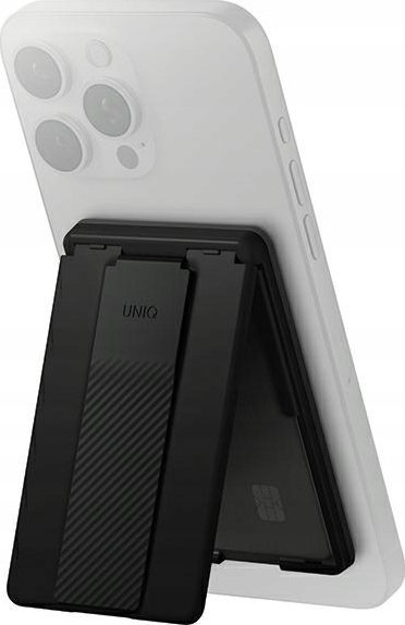 Portofol magnetik për telefon Uniq Heldro ID, me stand dhe rrip, i zi