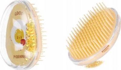 Furçë flokësh Mega Creative Hair Brush, 9cm, me glitter, shumëngjyrëshe