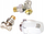 Set termostatik i kënduar Comap PL808W5428, DN15, për radiatorë, i bardhë