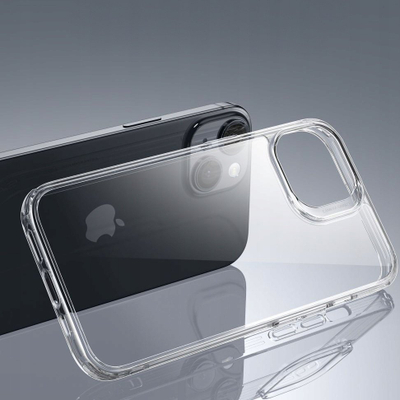 Mbrojtëse telefoni ESR për iPhone 15 Plus, silikon, transparente