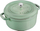 Tenxhere gize Staub Cocotte Round, 7L, me smalt, jeshile Sage