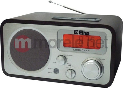 Собна радио Eltra KORMORAN USB, со USB, LCD екран, сребрена