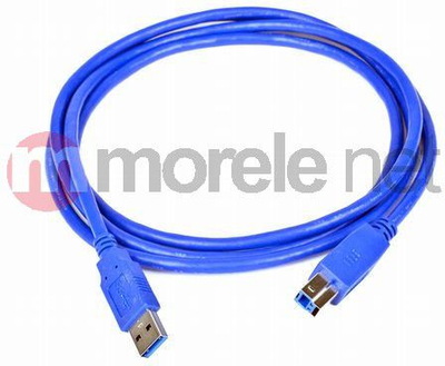 Kabllo USB Qoltec USB A në USB B, 2m, USB 3.2 Gen 1, blu