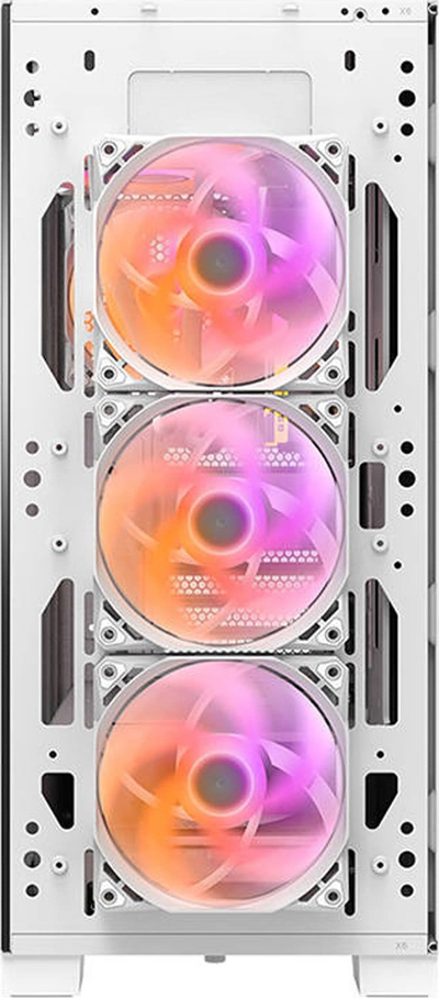 Kuti kompi Darkflash DK361, ATX, me 4 flatra, e bardhë