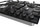 Hob me gaz Gorenje GTW641EB, 4 zona gatimi, kapak gize, i zi