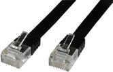 Kabllo rrjeti Microconnect V-UTP602S-FLAT, CAT6 UTP, 2m, e zezë