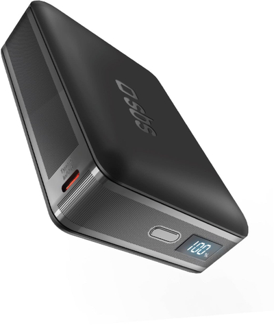 Power bank 10 000 mAh, 30 W, me ekran LED, i zi