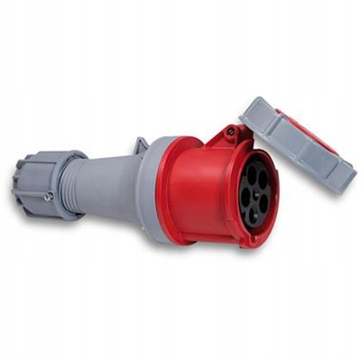 Prizë industriale PCE 245-6, 125A, 5 pole, IP67, gri e kuqe