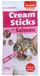 Shujta krem Sanal Cream Sticks për mace, salmon edhe qumësht, 5 x 15 g