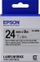 Shirit Epson (C53S656009), 24mm, 9m, argjendtë me printim të zi
