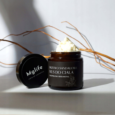 Mus trupi Mglife me Sandalwood, Grapefruit edhe Bergamot, hidratues, 120 ml