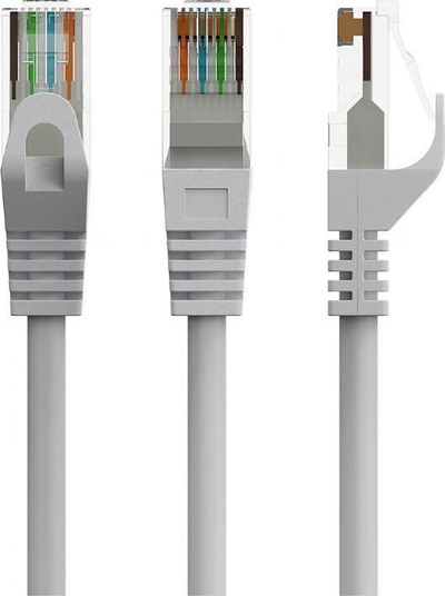 Kabllo rrjeti Gembird Patch Cord Cat6, 0.25m, UTP, gri