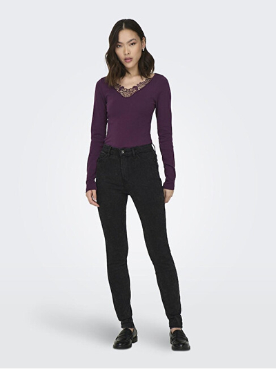Bluzë për femra ONLY, Regular Fit, 15302894, e vjollcë