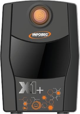 UPS Infosec X1+ 500 IEC, 500VA, компактен, црн