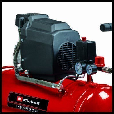 Kompresor ajri Einhell TC-AC 190/50/8, 1500W, depozitë 50L, i kuq e zi