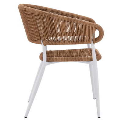Kolltuk alumini Eulo 55,5x63,5x78Hcm (HM5783.12), bardhë/ bezhë