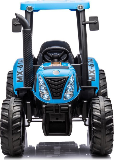 Traktor elektrik për fëmijë LEAN CARS A011, bateri 24V, me telekomandë, blu