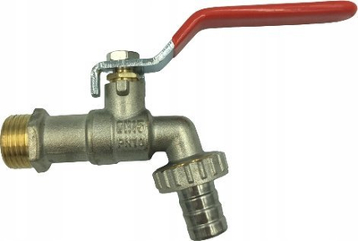 Valvul sferike shkarkimi Hydroland ZKC-15-R-H, lidhje 1/2", bronz, me levë metalike