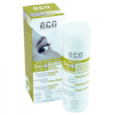 Krem tonifikues për rrezitje Eco Cosmetics SPF 15 Bio 50 ml