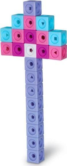 Set edukativ Learning Resources MathLink Cubes Fantasticals, 115 pjesë, aktivitete matematikore, shumëngjyrësh