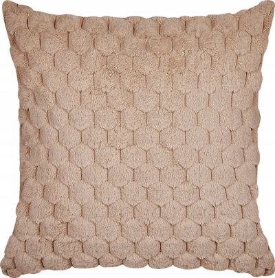 Set jastëkësh dekorativ Beliani PURSLANE, 43x43cm, faux fur, bezhë rëre