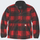 Bluza fleece Carhartt Relaxed Fit, për meshkuj, zinxhir 1/4, kuadrate të kuqe e zezë