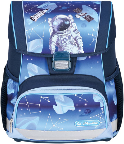 Çantë shkolle Herlitz Loop Cosmo Explorer, ergonomike, për 6-9 vjeç, blu