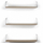 Rafte muri BHANN HM9173.01, set 3 copë, melaminë 60x12.5x18 cm, sonoma krom