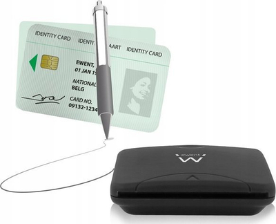 Lexues karte Ewent EW1052, Smart Card edhe ID, USB 2.0, i zi