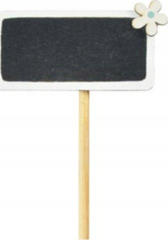 Tabla dekorative druri MFP Wooden Sign, 14 cm, set me 6 copë, të bardha