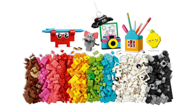 Set ndërtimi kreativ Happy Box, tulla shumëngjyrëshe