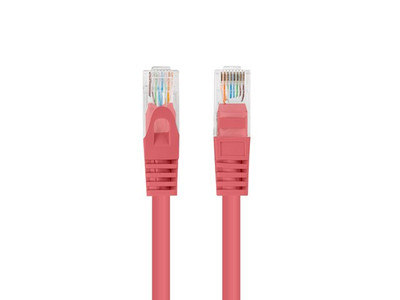 Kabllo rrjeti Lanberg PCU5-20CC-0025-R, UTP Cat5e, 0.25m, e kuqe, set 10 copë