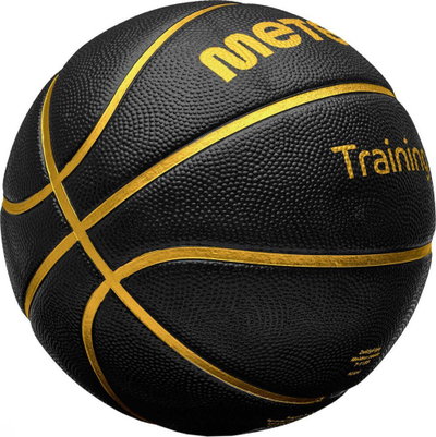 Top basketbolli Meteor Cellular 7, gome Cellular, madhësi 7, i zi dhe ari