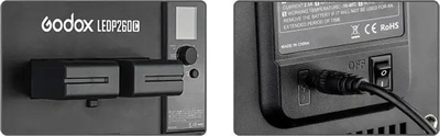 Dritë video LED Godox LEDP260C, 30W, 3300K-5600K, e zezë