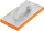 Fratcion për larje pllaka NEO 50-222, sfungjer gome 18mm, 280x140mm, portokalli