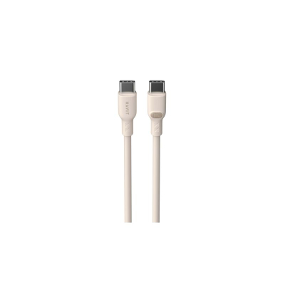 Kabllo USB C Havit CB6284, 2m, 100W, bezhë