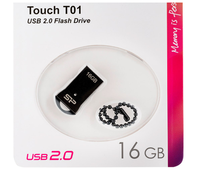 USB силиконски уред за складирање Touch 801, 32GB, USB 2.0, металик сребрена