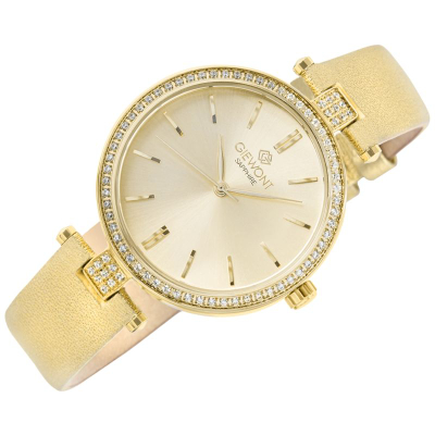 Рачен часовник за жени Giewont Sapphire Gold GW9890-A3, 34mm, аналоген, златен